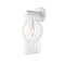 Z-Lite Contour 1 Light Wall Sconce, White & Gloss White 801-1S-WH - alternate 3